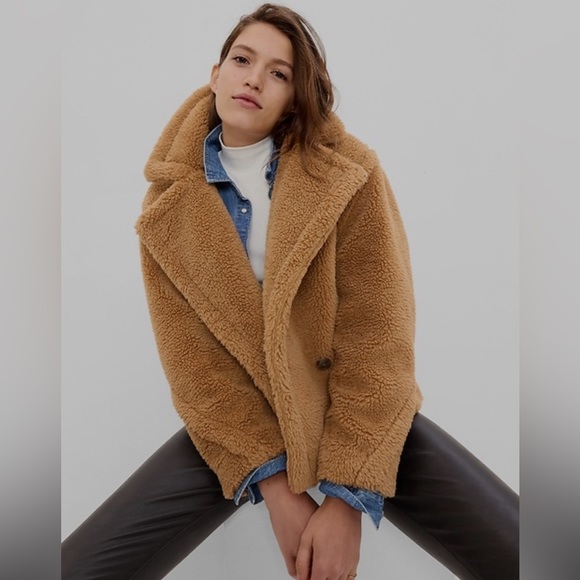 Gap Teddy Short Sherpa Moto Jacket - Picture 5 of 5